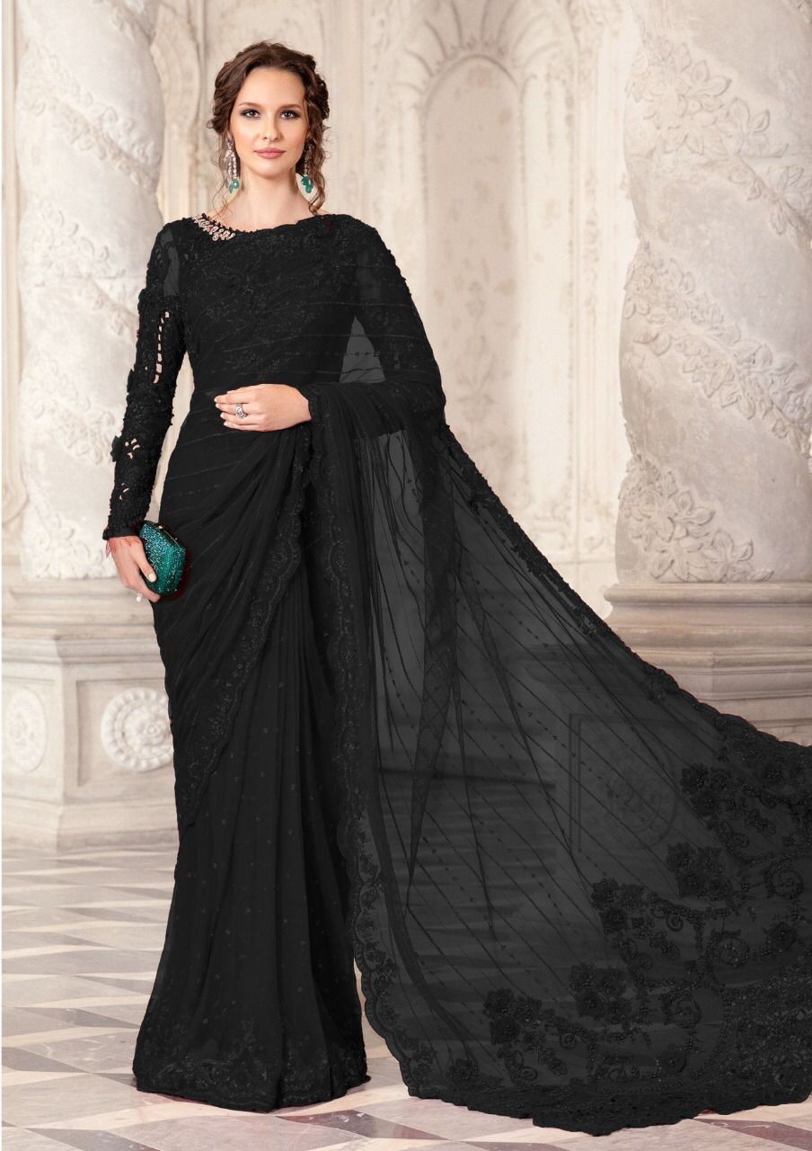 BLACK SAREE