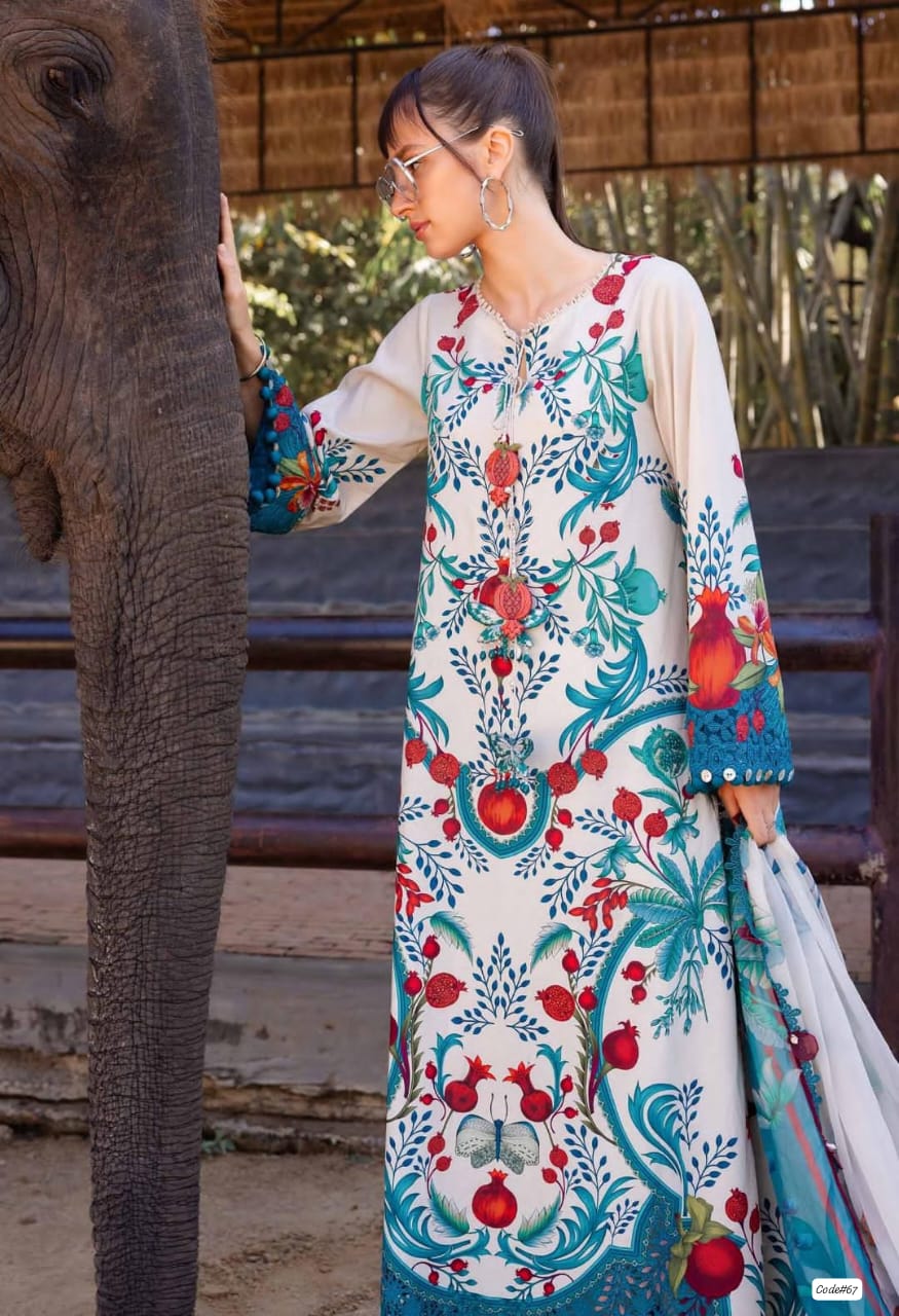 *DIGITAL PRINT LAWN 3PC*