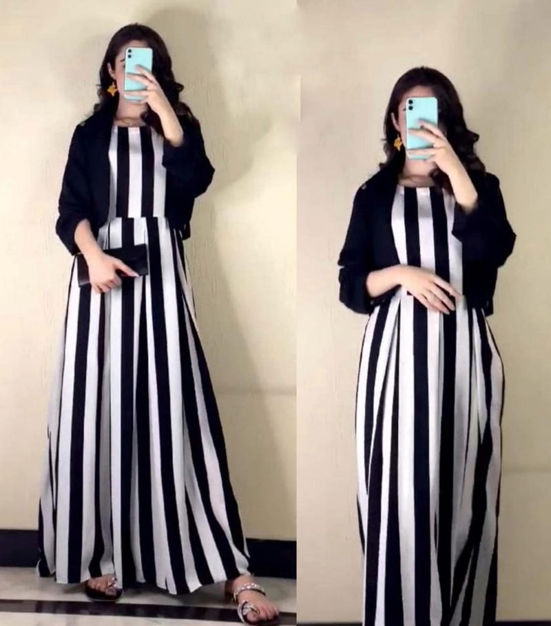 Zebra Printed Silk Maxi