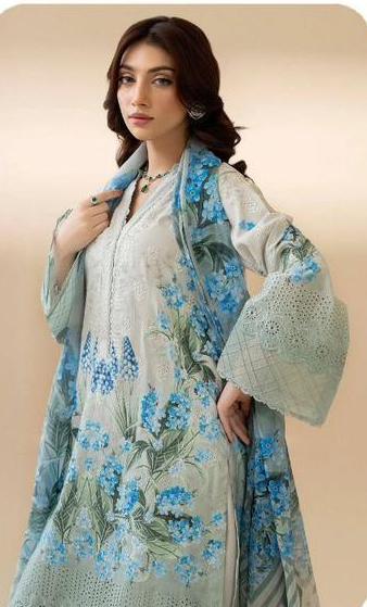 Blue Print Dress