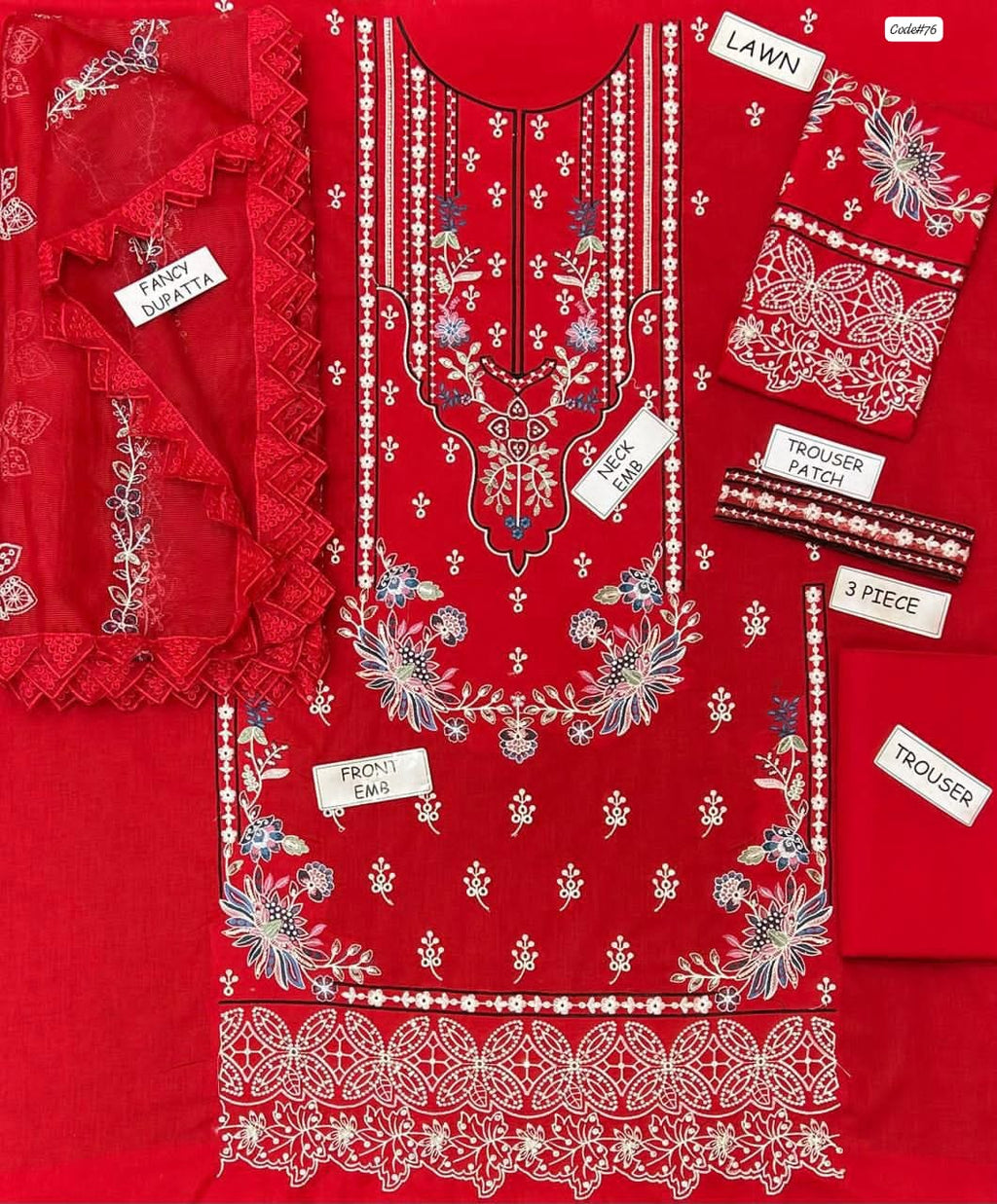 premium quality lawn suit
