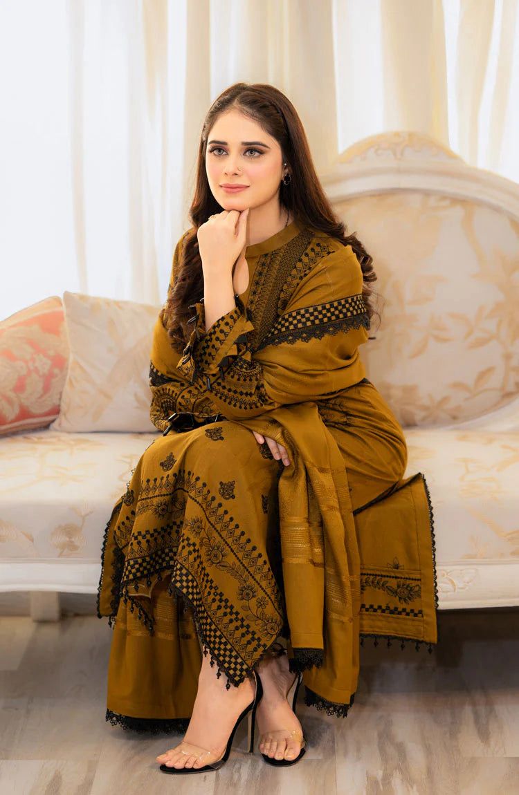 Mustered Dress