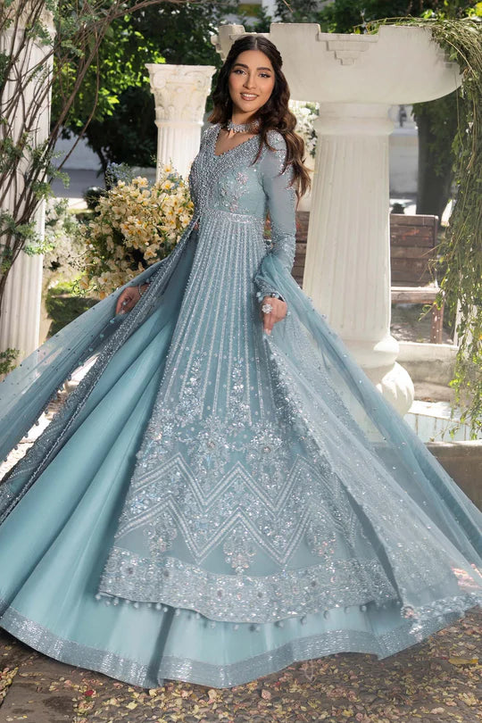 Luxury Ice Blue Pishwas