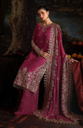 Zarqash Plum – Luxury Hand Embroidered Formal Suit