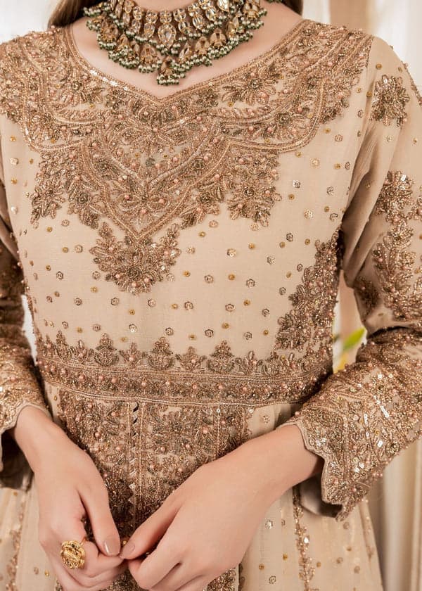 beautifull bridal golden maxi