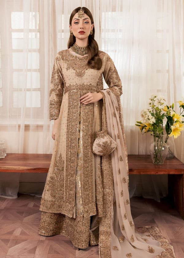 beautifull bridal golden maxi