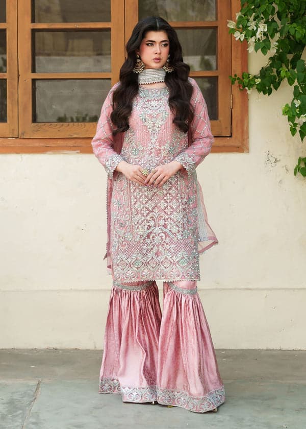 pink gharara
