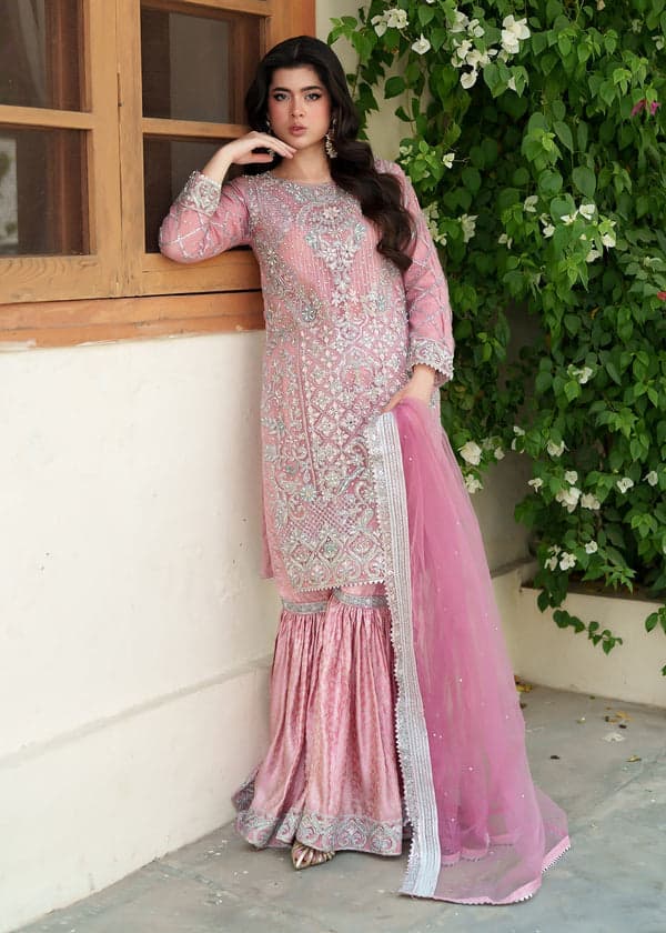 pink gharara