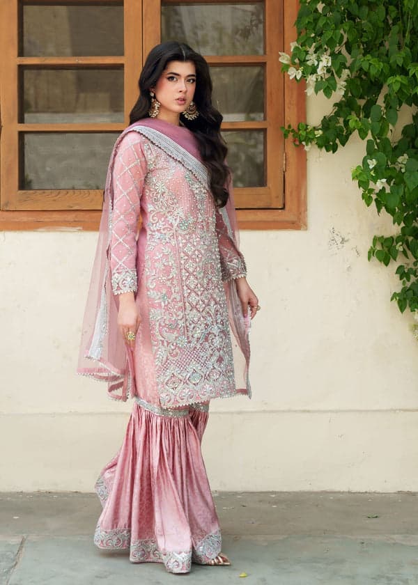 pink gharara