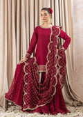 red fuchsia gharara