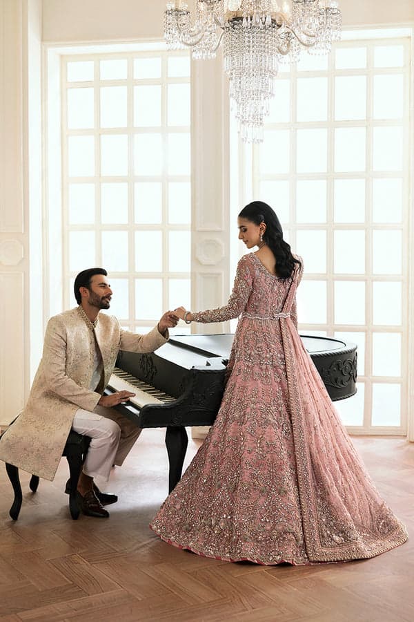 pink bridal maxi