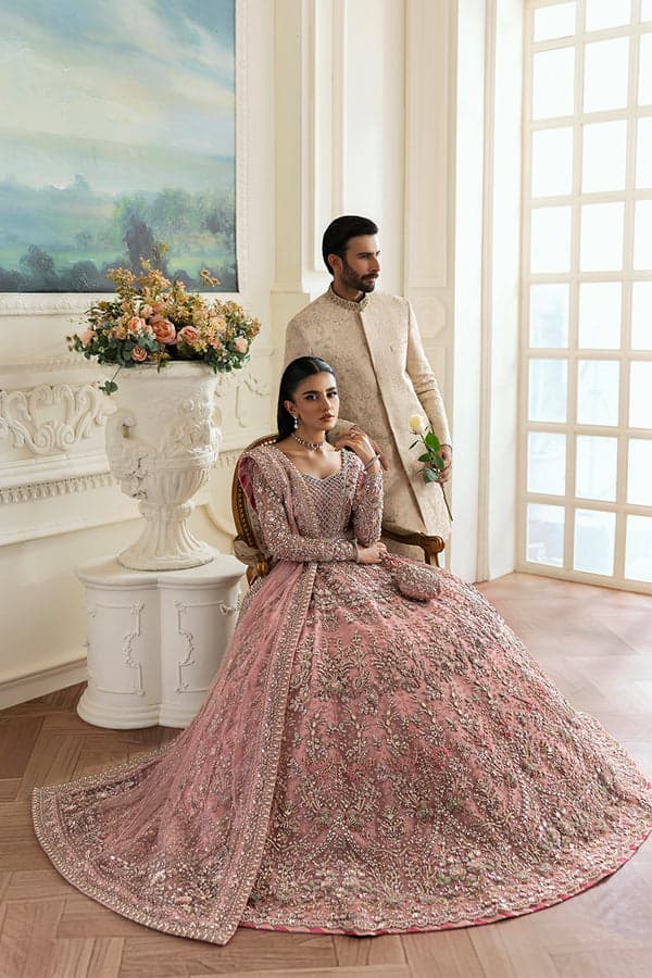 pink bridal maxi