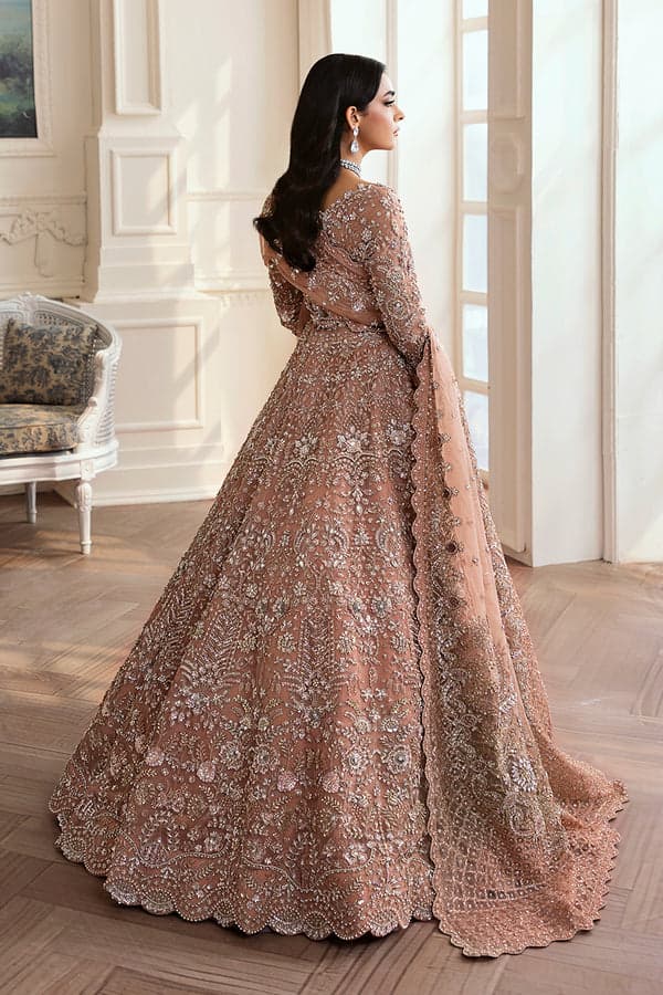 peach bridal maxi
