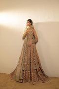 dusky pink bridal dress