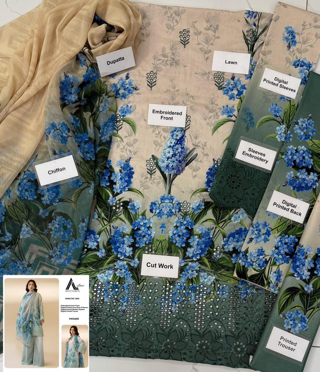 Blue Print Dress