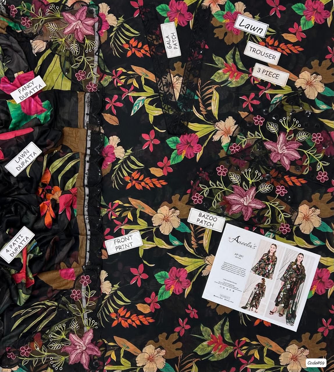 *DIGITAL PRINT LAWN 9088*