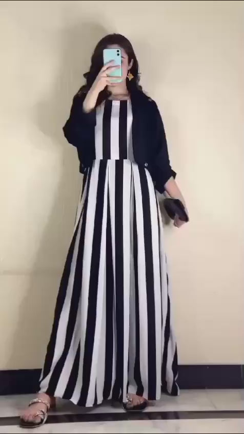 Zebra Printed Silk Maxi