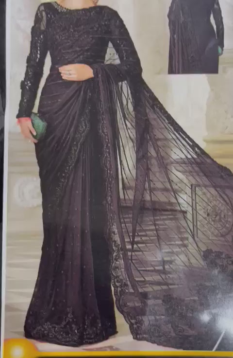 BLACK SAREE